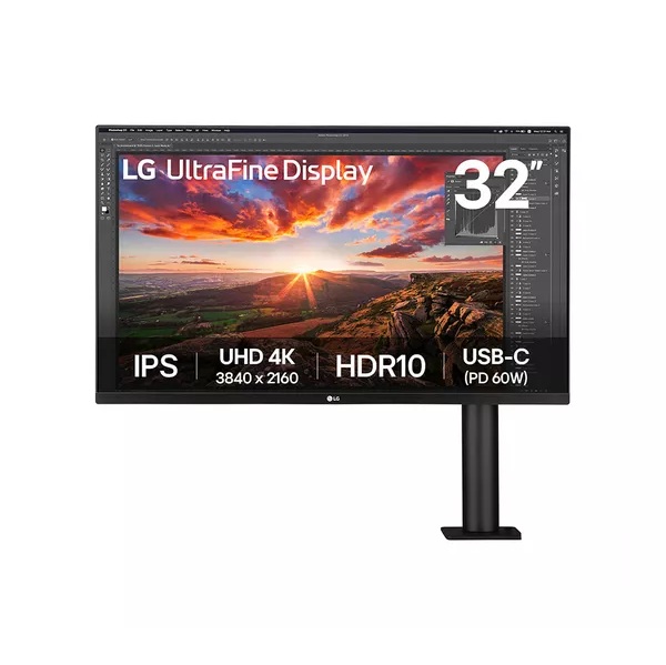 LG UltraFine Ergo 32UN880K-B.AEK 4K Ultra HD 32" LED Monitor - Black