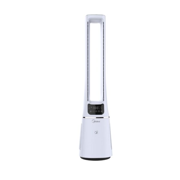 Smart Air by Midea White Bladeless Tower Fan
